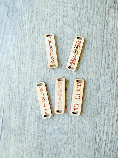 Custom Engraved Wood Bracelet Bars