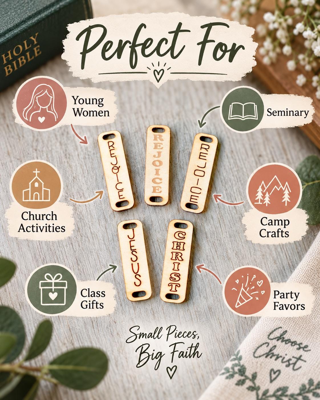 Rejoice in Christ Bracelet Bars