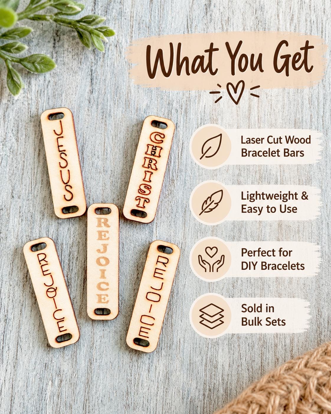Rejoice in Christ Bracelet Bars