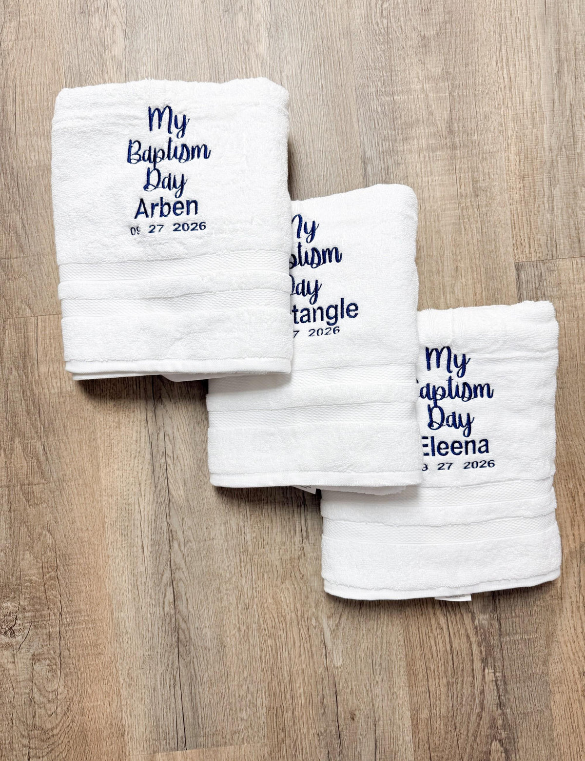 Personalized Baptism Towel for Any Age