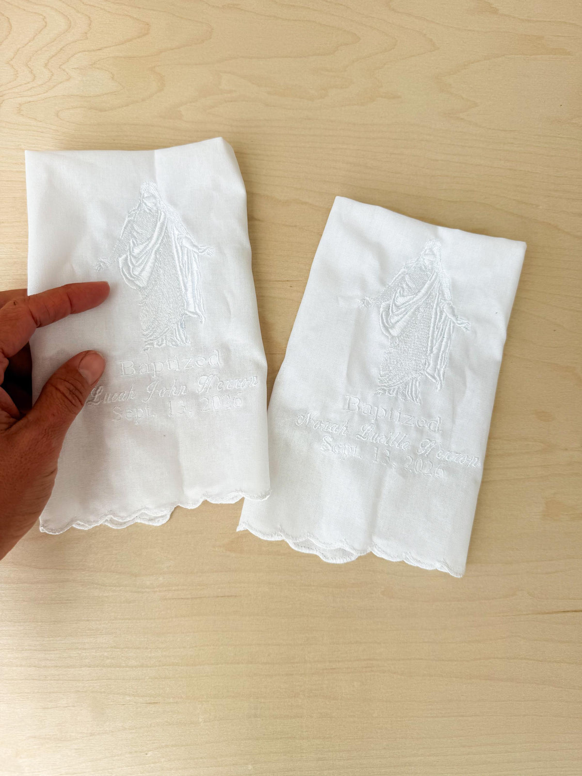 Christus Memorial Handkerchief | Personalized