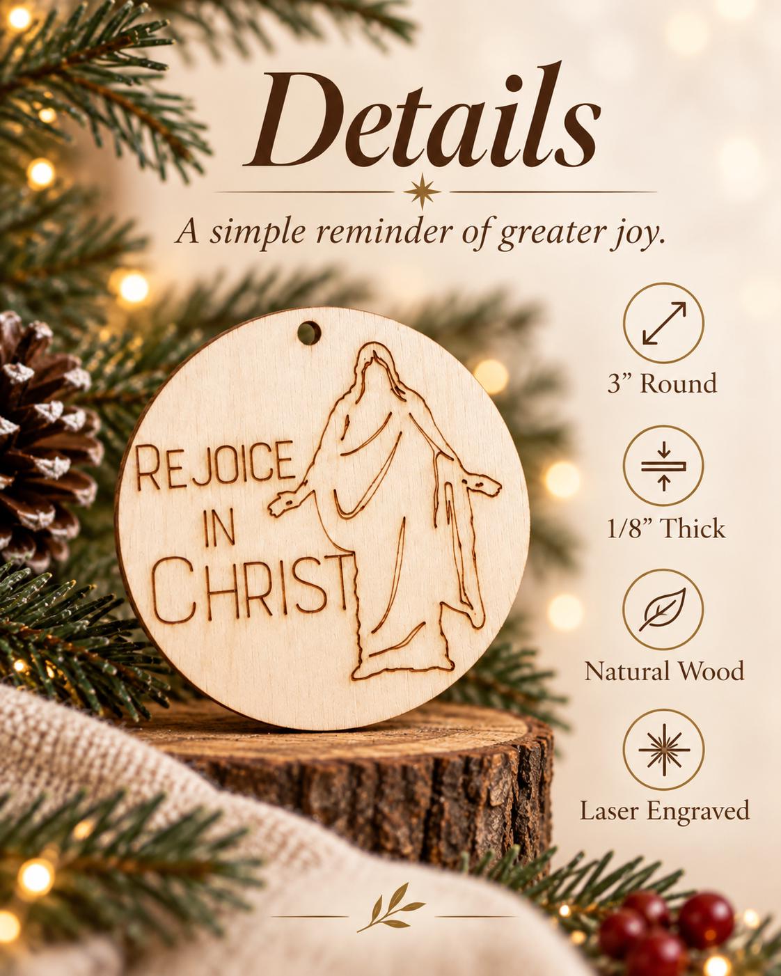 Rejoice in Christ Walking Savior Ornament