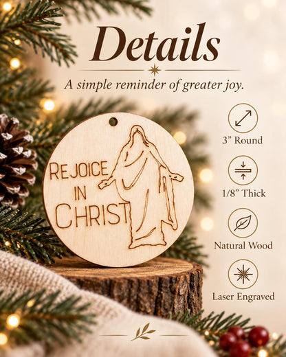 Rejoice in Christ Walking Savior Ornament