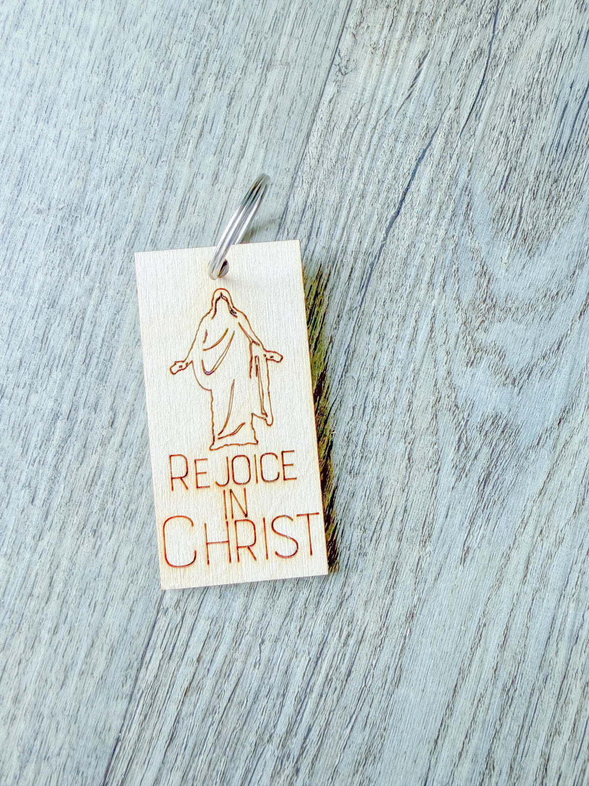 Rejoice in Christ Keychain | Pick Your Style