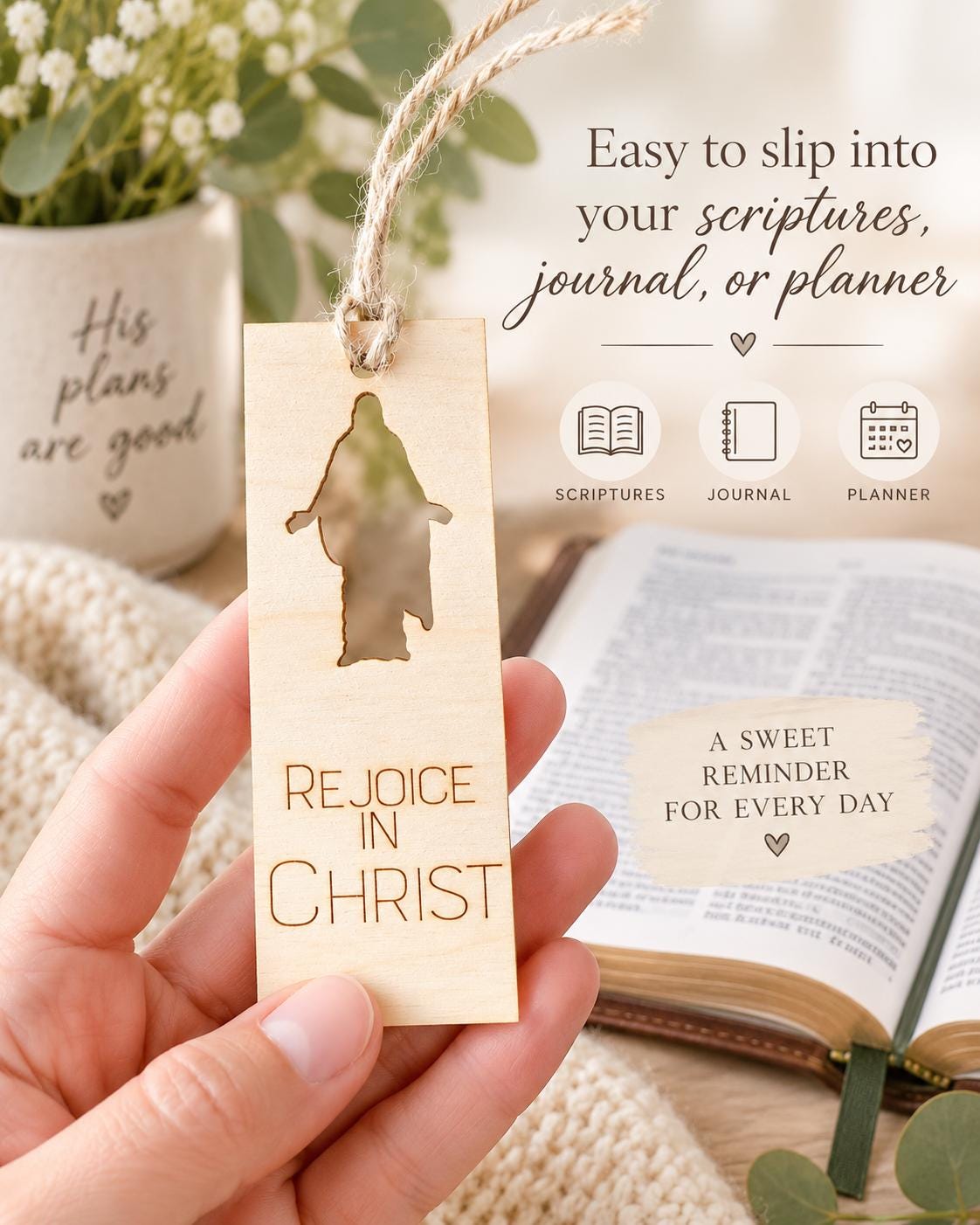Rejoice in Christ Jesus Silhouette Bookmark