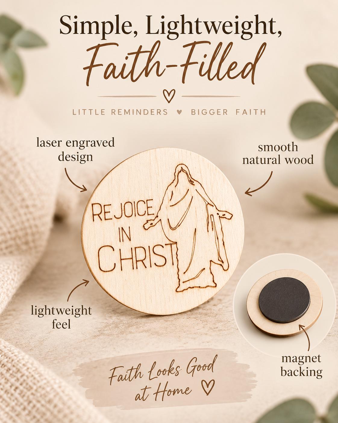 Rejoice in Christ Walking Savior Magnet