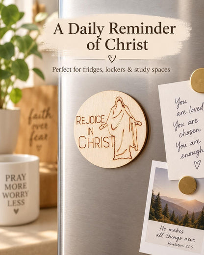 Rejoice in Christ Walking Savior Magnet