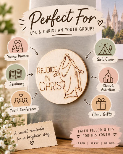 Rejoice in Christ Walking Savior Magnet