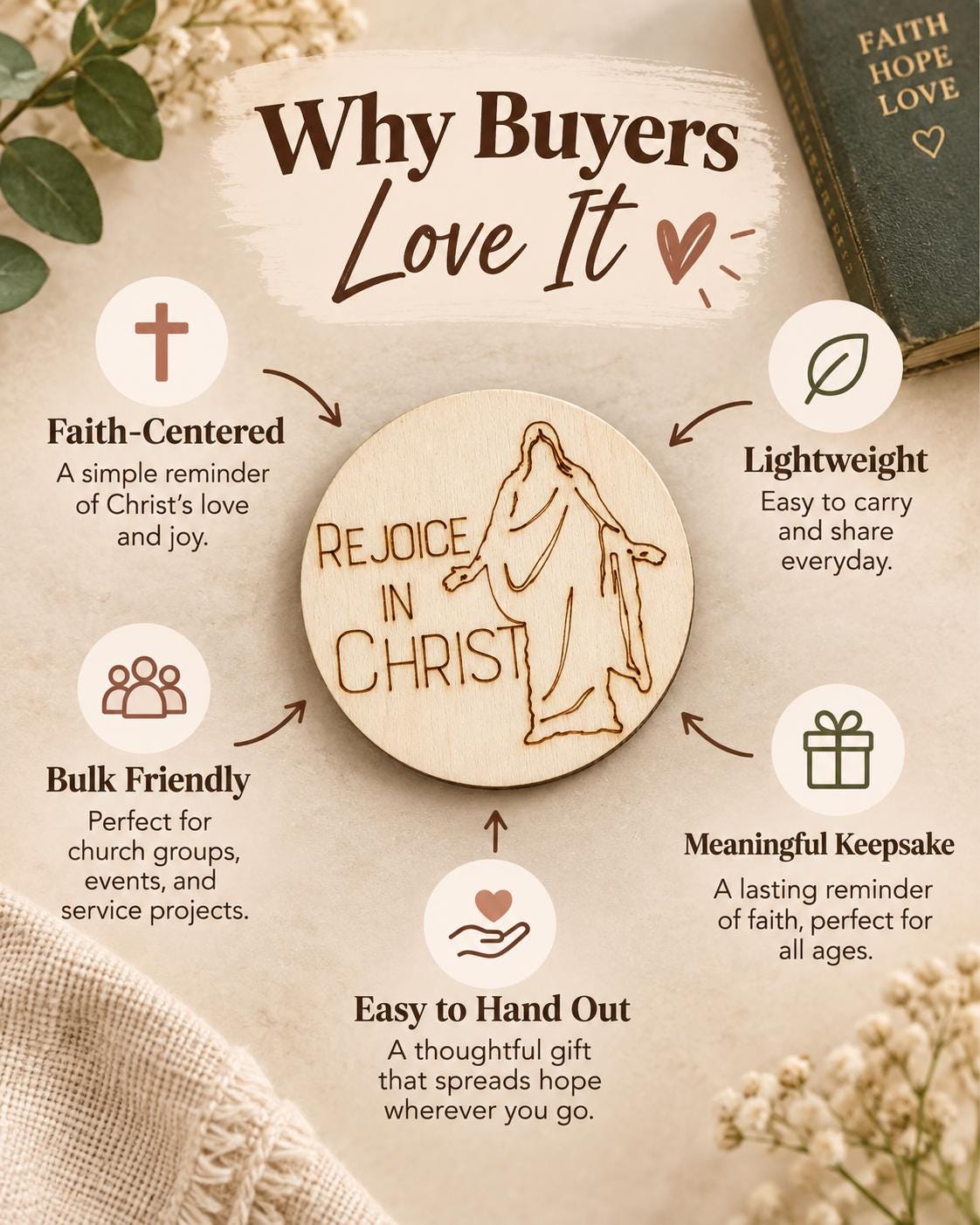 Rejoice in Christ Walking Savior Magnet