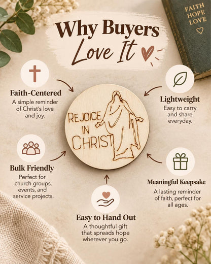 Rejoice in Christ Walking Savior Magnet