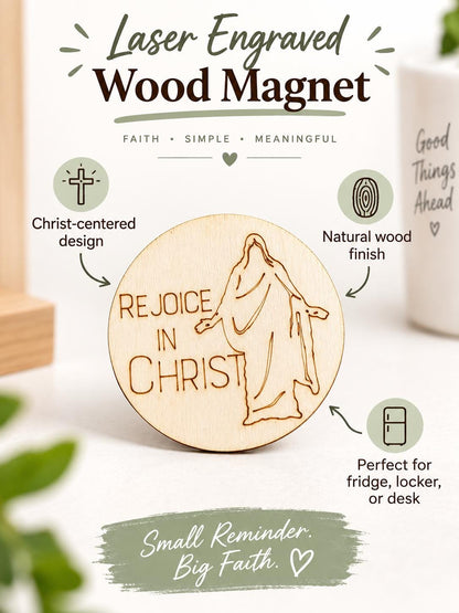 Rejoice in Christ Walking Savior Magnet