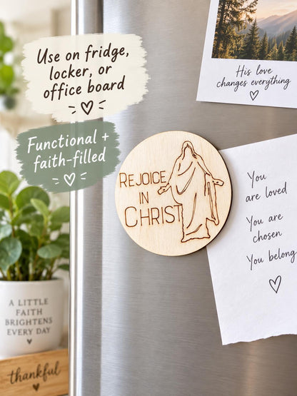 Rejoice in Christ Walking Savior Magnet