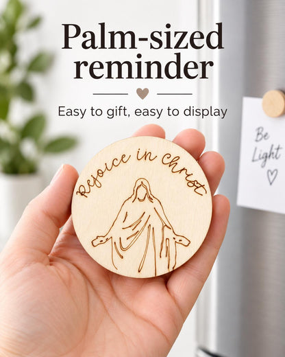 Rejoice in Christ Script Christus Magnet