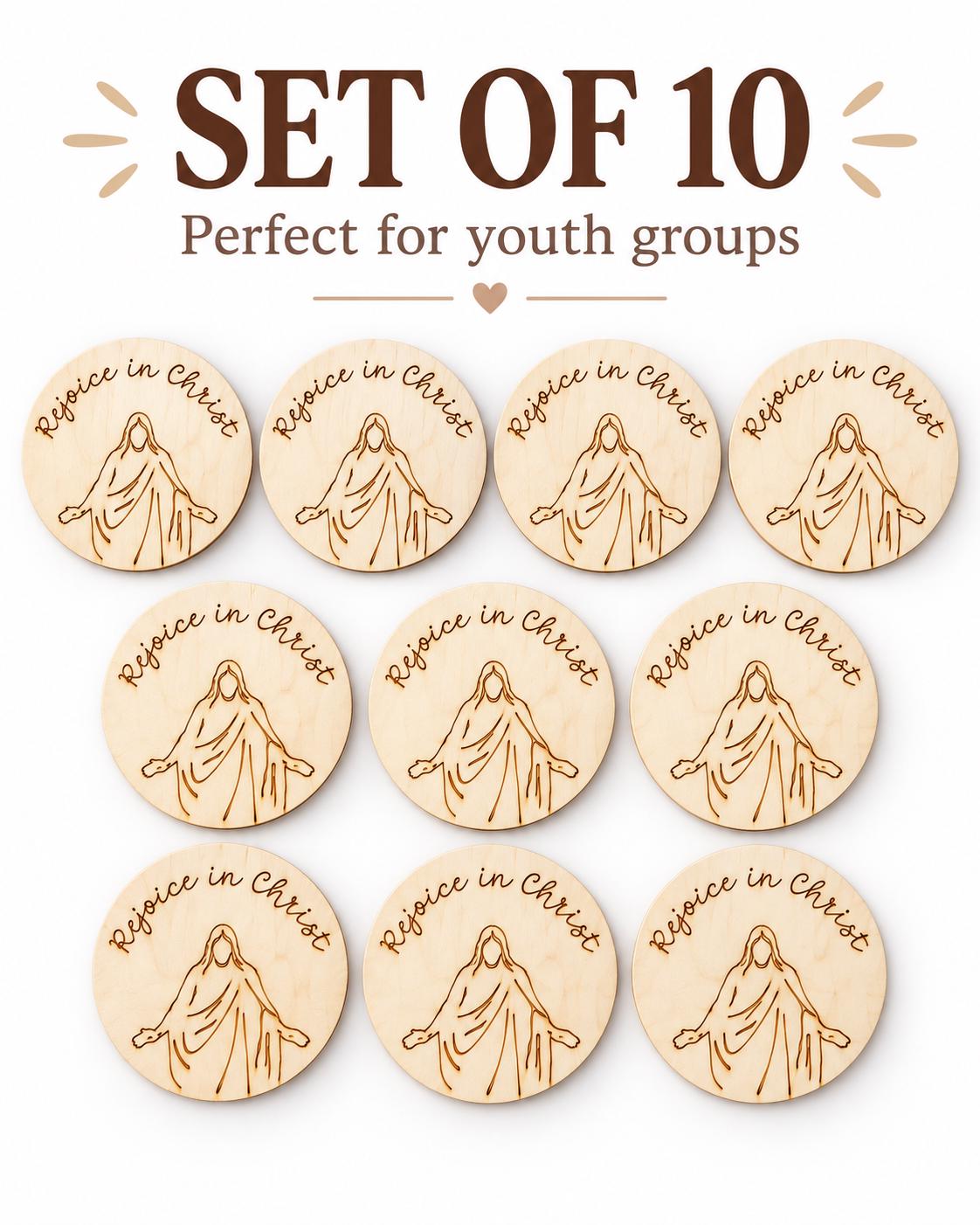 Rejoice in Christ Script Christus Magnet