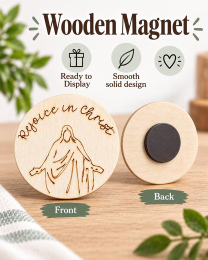Rejoice in Christ Script Christus Magnet