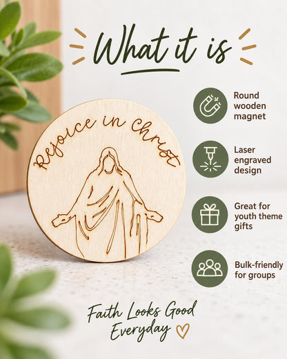 Rejoice in Christ Script Christus Magnet