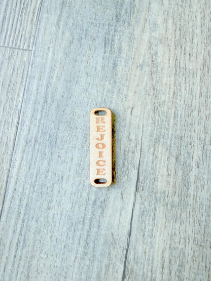 Custom Engraved Wood Bracelet Bars