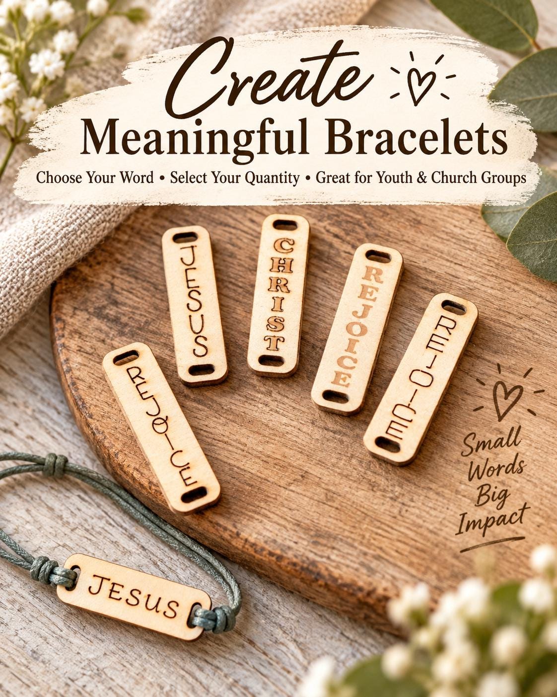 Rejoice in Christ Bracelet Bars