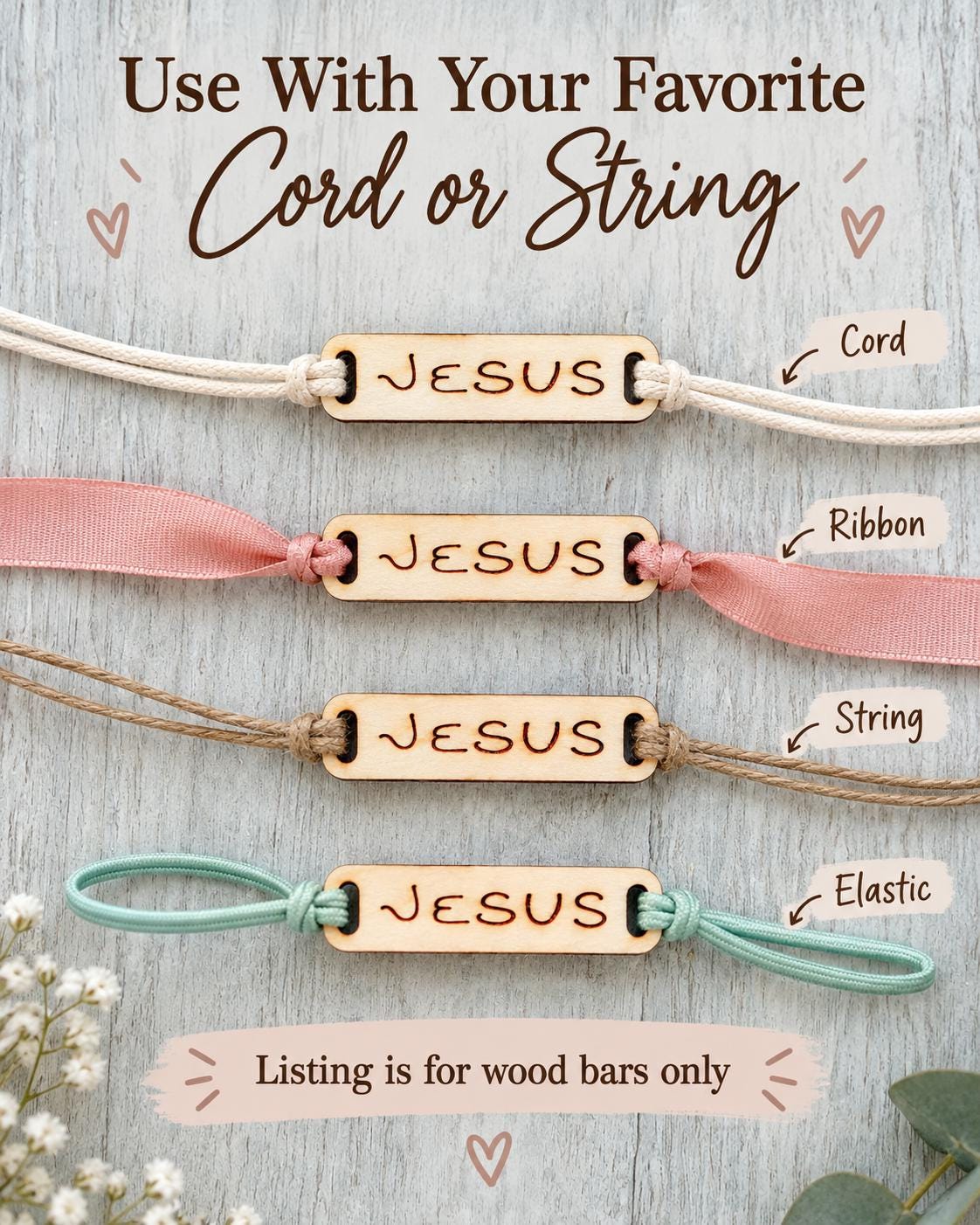 Rejoice in Christ Bracelet Bars