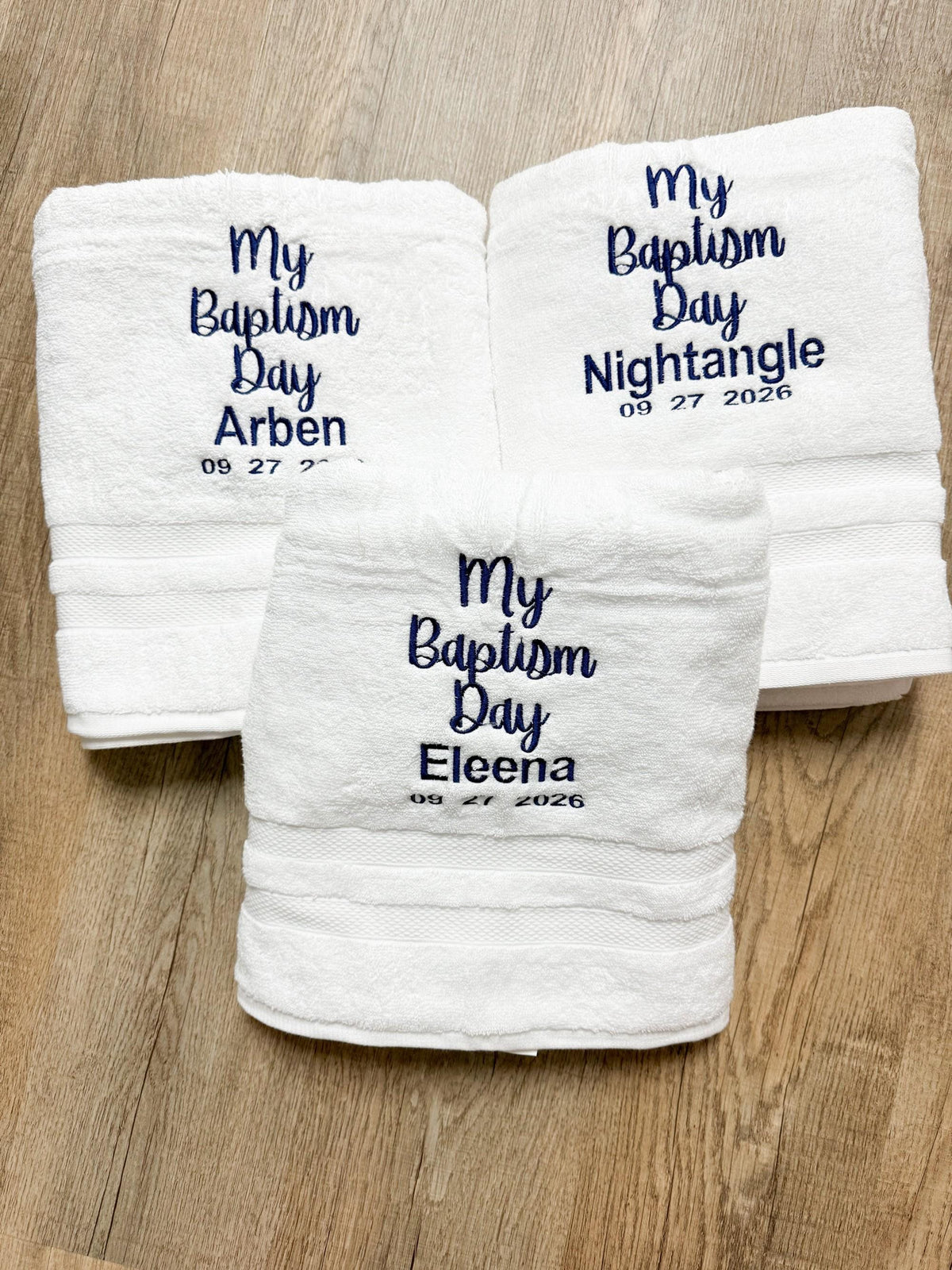 Personalized Baptism Towel for Any Age