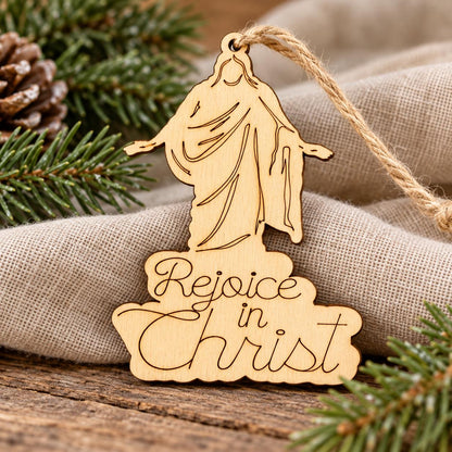 Rejoice in Christ Christus Cutout Ornament