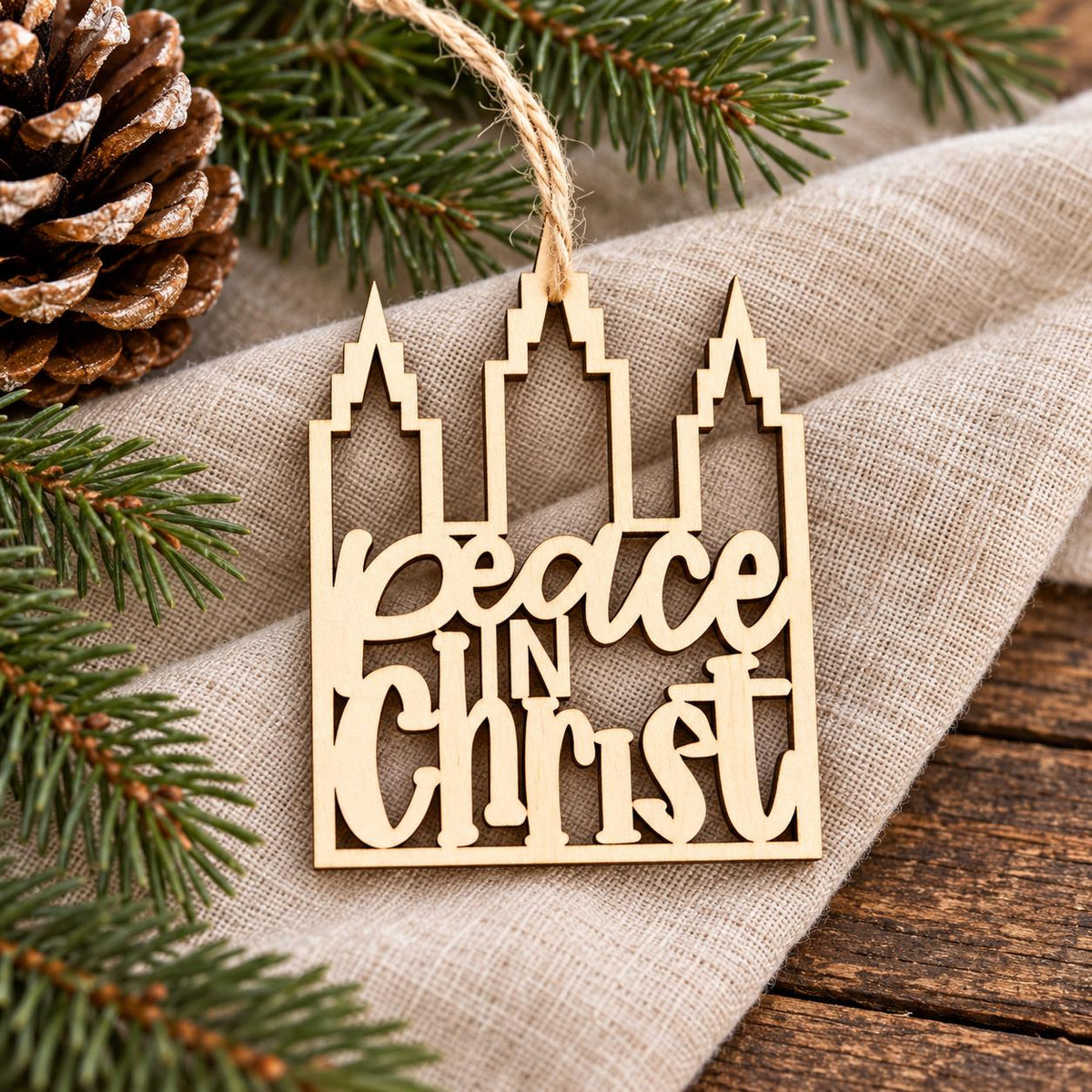 Peace in Christ Temple Ornament
