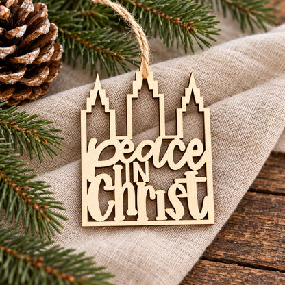 Peace in Christ Temple Ornament