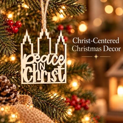 Peace in Christ Temple Ornament