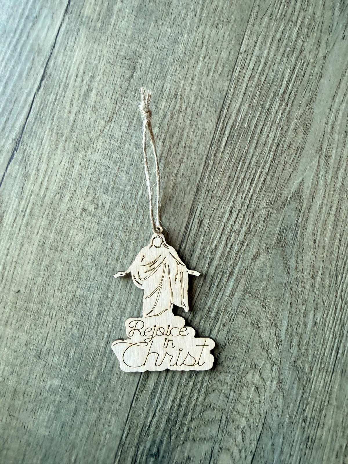 Rejoice in Christ Christus Cutout Ornament
