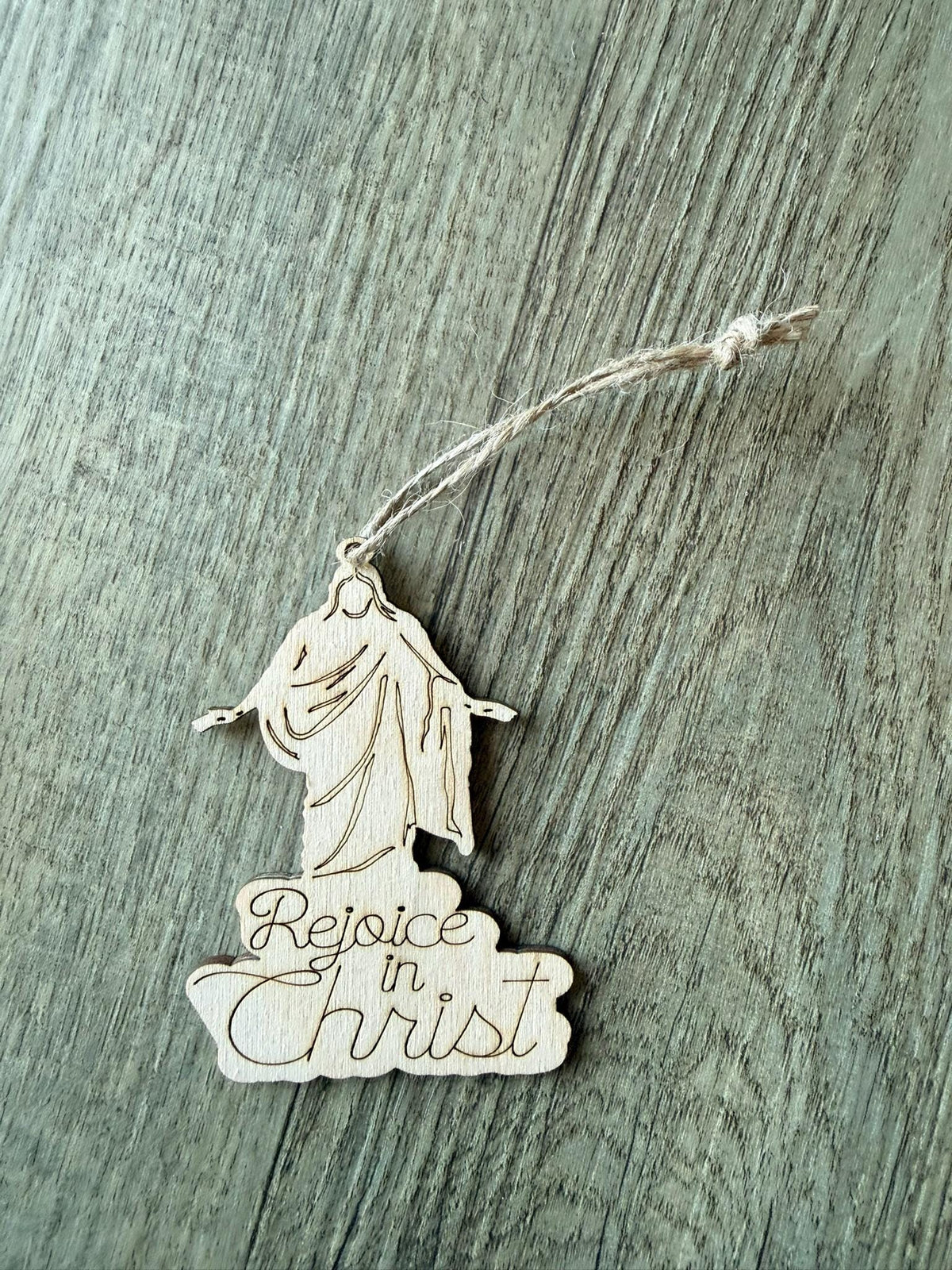Rejoice in Christ Christus Cutout Ornament