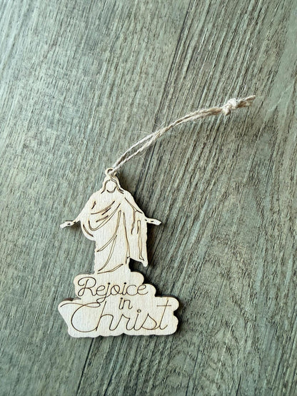 Rejoice in Christ Christus Cutout Ornament