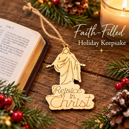 Rejoice in Christ Christus Cutout Ornament