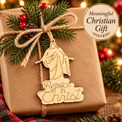 Rejoice in Christ Christus Cutout Ornament
