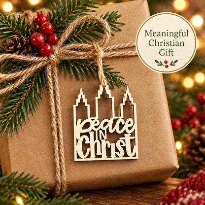 Peace in Christ Temple Ornament
