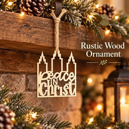 Peace in Christ Temple Ornament