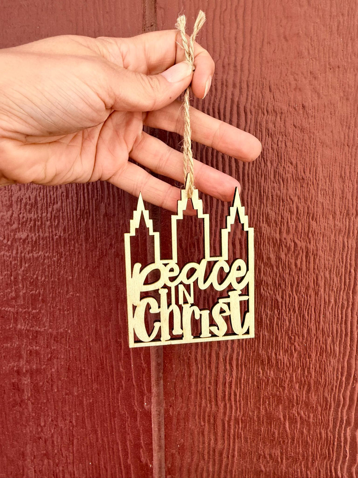 Peace in Christ Temple Ornament