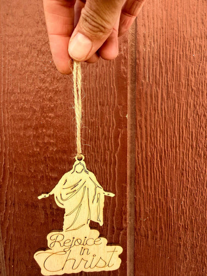 Rejoice in Christ Christus Cutout Ornament