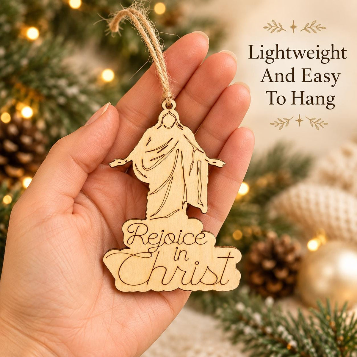 Rejoice in Christ Christus Cutout Ornament