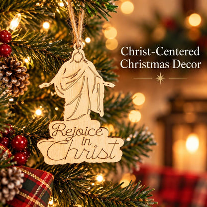 Rejoice in Christ Christus Cutout Ornament