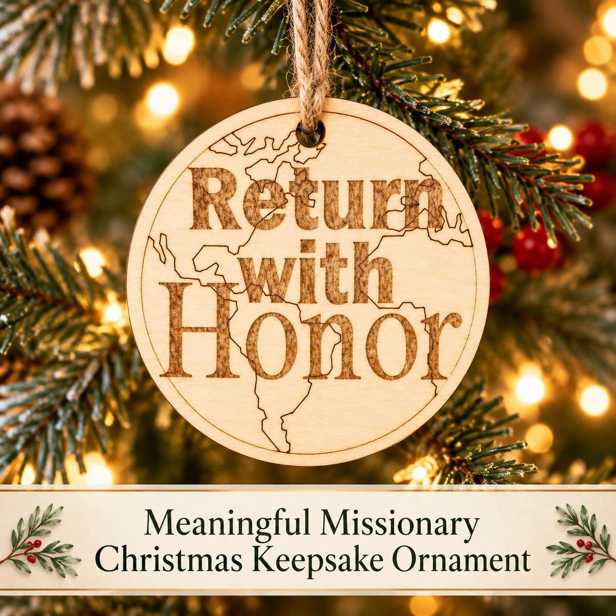 Return with Honor Missionary Ornament