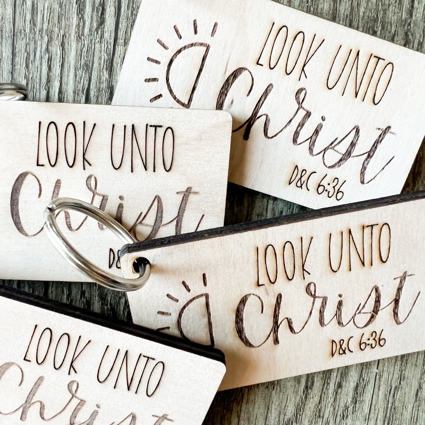 Look Unto Christ Keychain