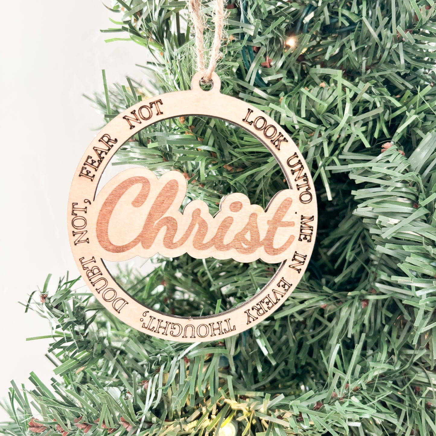 Look Unto Christ Ornament