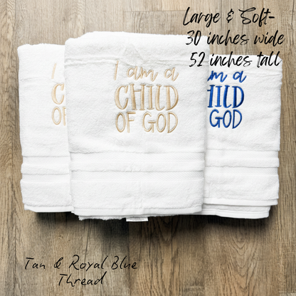 Child of God | Personalized LDS Baptism Towel