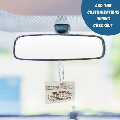 Custom Missionary Name Tag Ornament