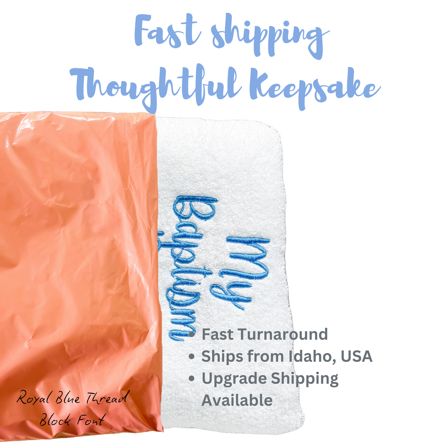 Personalized “My Baptism Day” Towel
