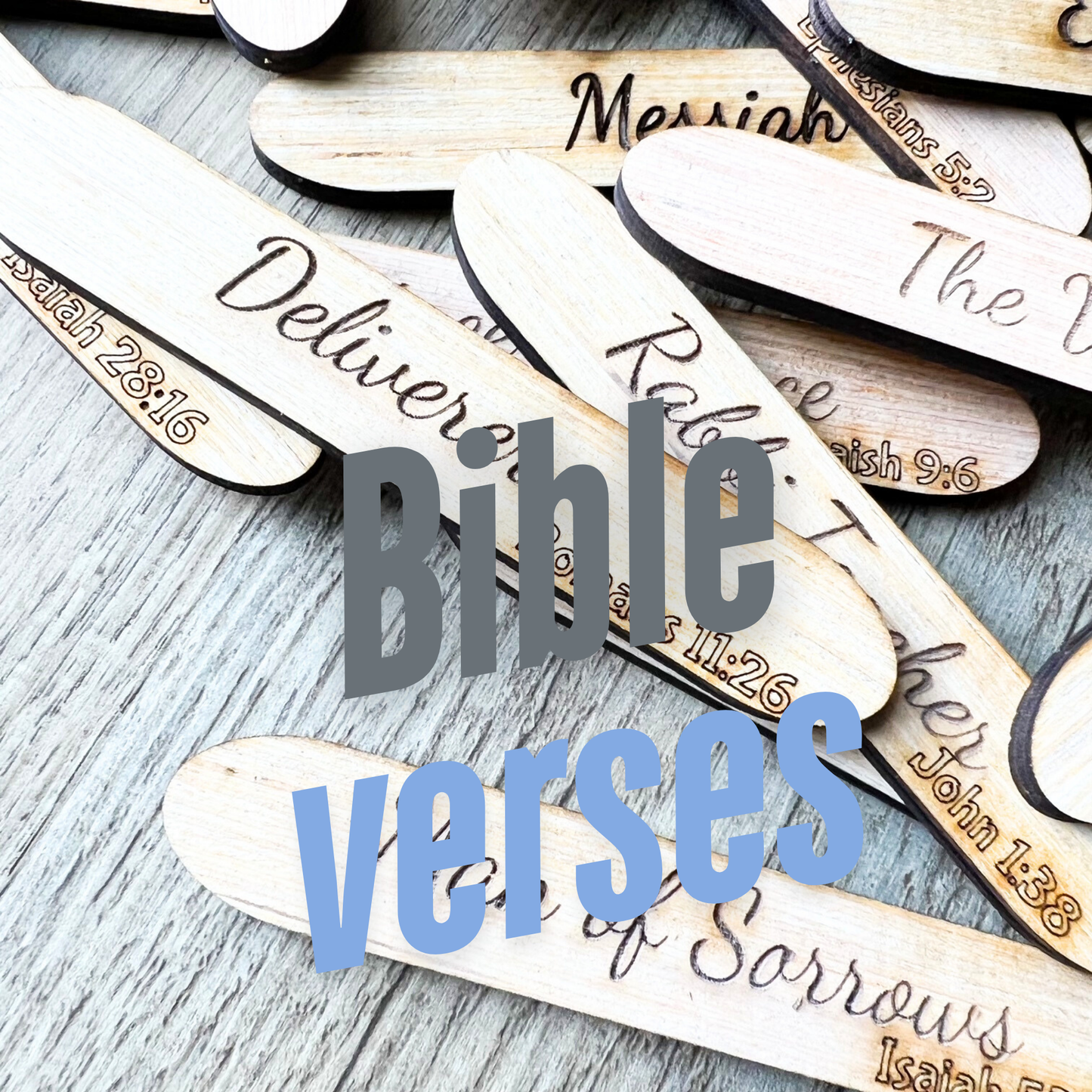 25 Names of Christ Bible Verse Sticks
