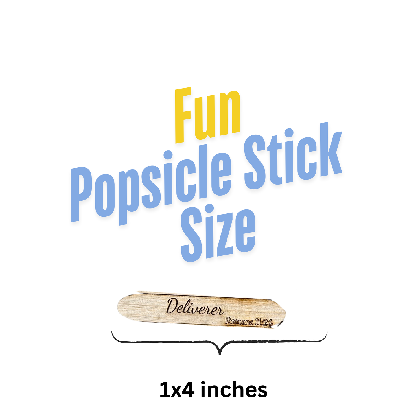 25 Names of Christ Bible Verse Sticks