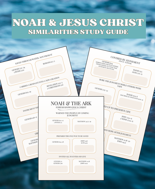 Noah & the Ark as a Type and Shadow of Jesus Christ – Old Testament Scripture Study Worksheet
