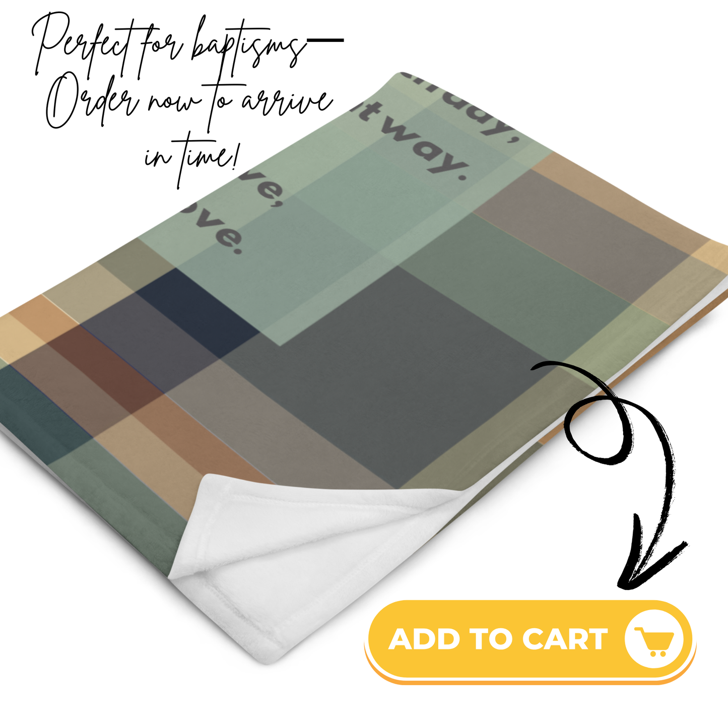 Holy Ghost Baptism Blanket | Moody Plaid