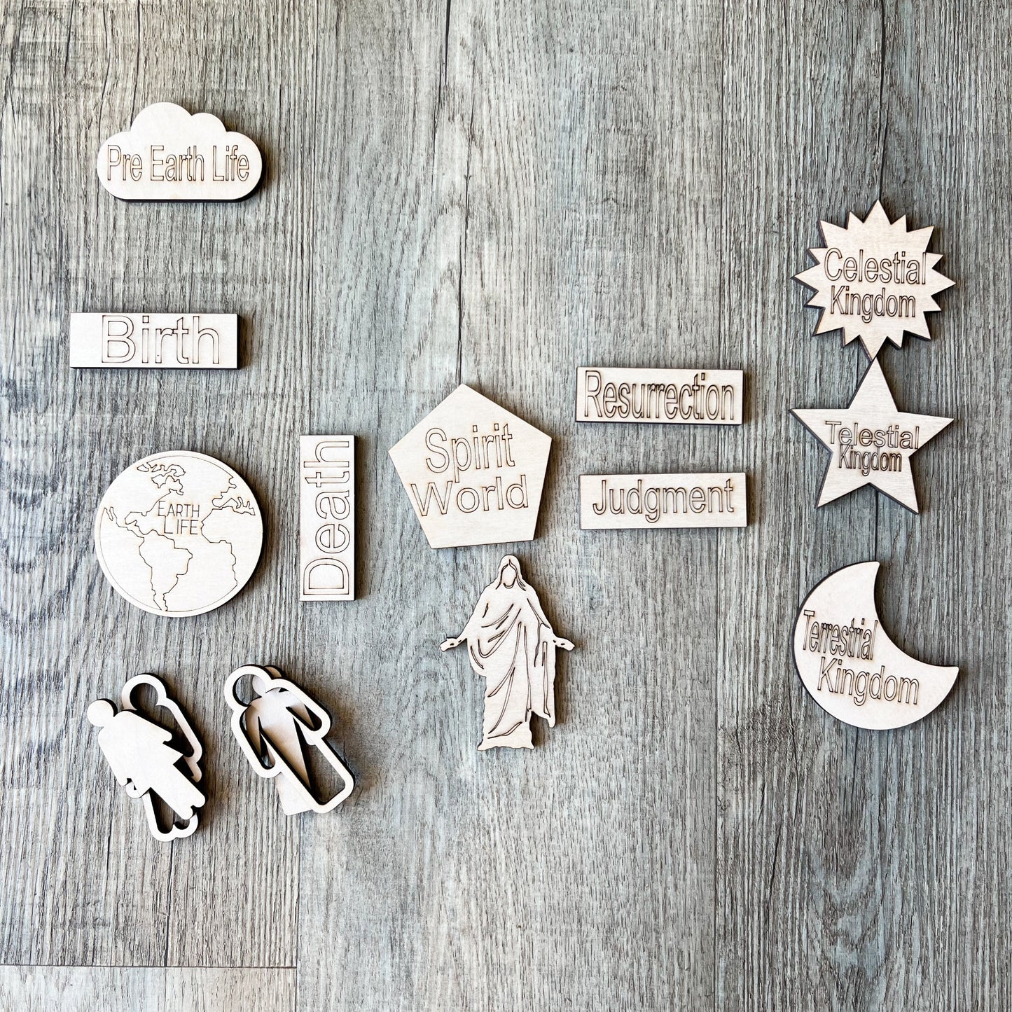 Plan of Salvation Wooden Teaching Aid – Perfect for Missionary Lessons and Come Follow Me, Young Women, Young Men, Primary Classes